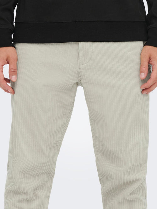 Beam Life Chinos - Silver Lining - Only & Sons - Grå