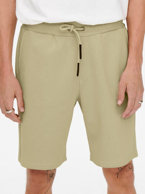 Ceres Sweat Shorts - Pelican - Only & Sons - Grøn