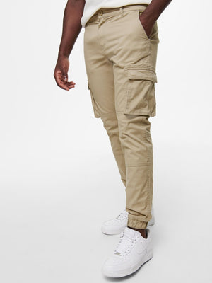 Cam Stage Cargo Pants - Chinchilla - Only & Sons - Sand/Beige