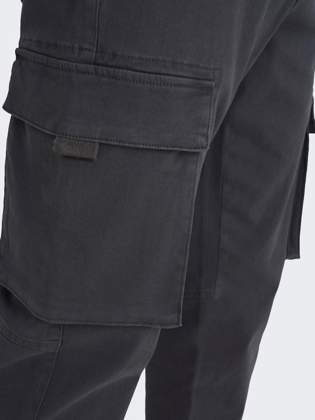 Next Cargo Pants - Grey Pinstripe