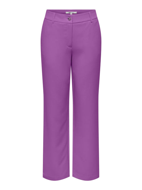 Lana-Berry Mid Straight Pants - Dewberry - ONLY - Lilla
