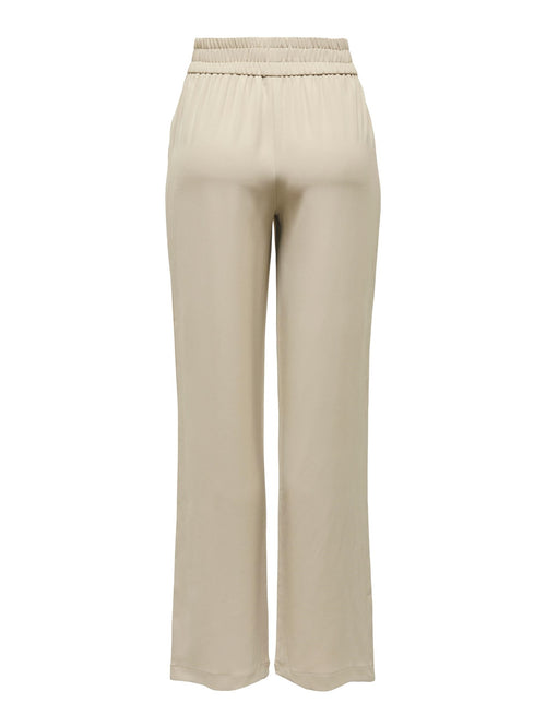 Lucy-Laura Wide Pants - Oxford Tan - ONLY - Grå