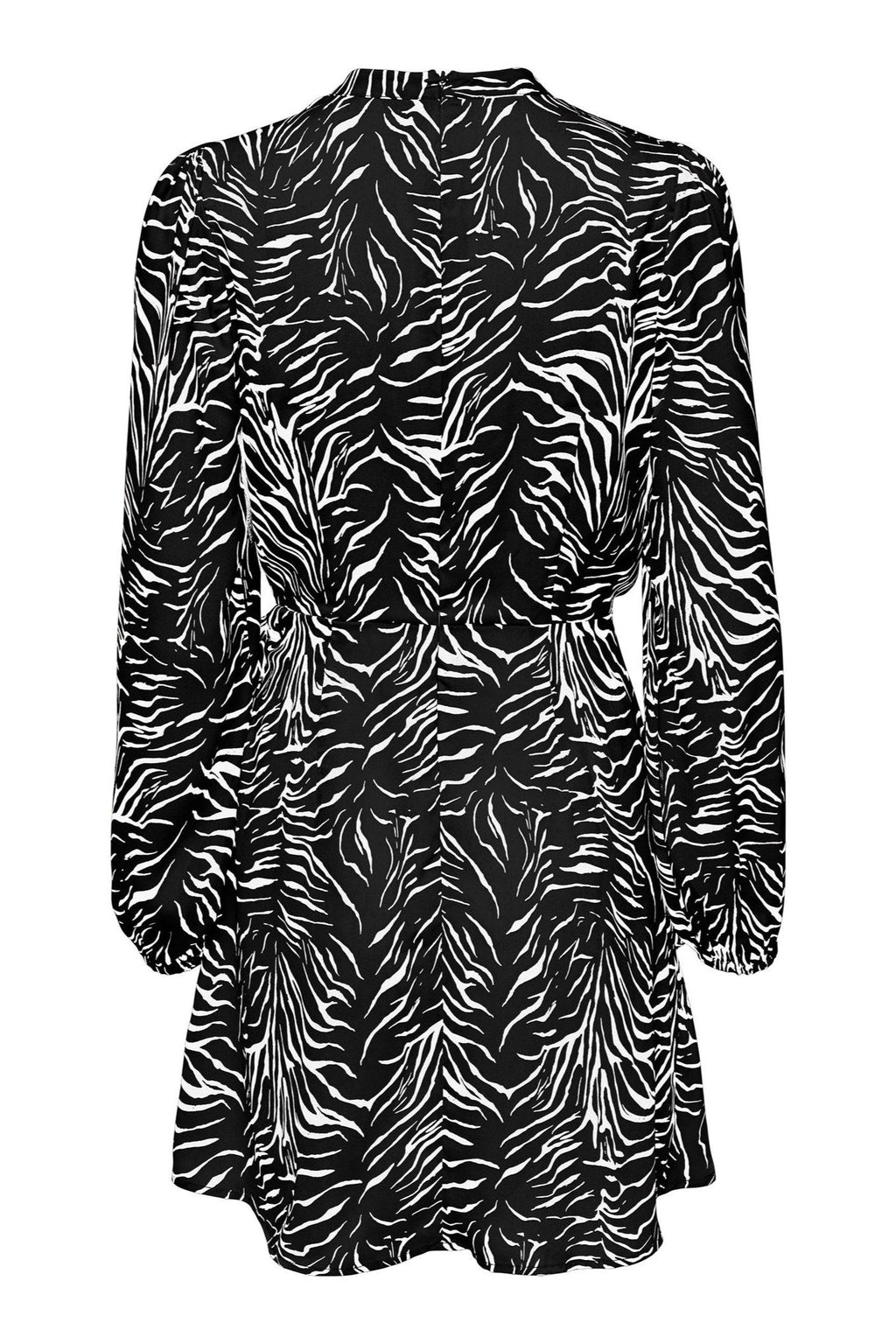 Mille Wrap Kjole - Black Vibrant Zebra