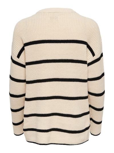 Pernille Langærmet Strik - Pumice Stone - ONLY - Sand/Beige 2