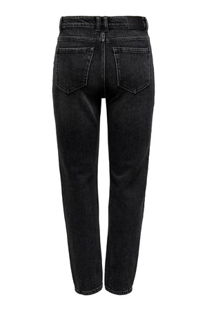 Emily High Waist Jeans - Sort Denim