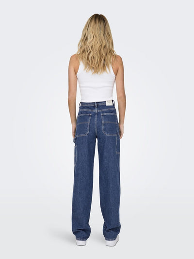 West Højtaljet Jeans - Medium Blue Denim - ONLY - Blå 5