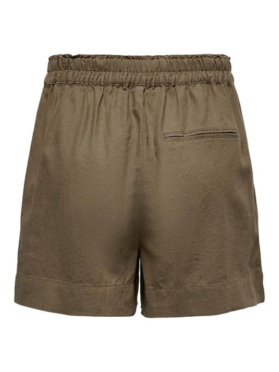 Tokyo Linen Shorts - Brun - ONLY - Brun 5