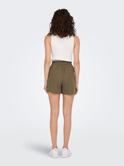 Tokyo Linen Shorts - Brun - ONLY - Brun 6