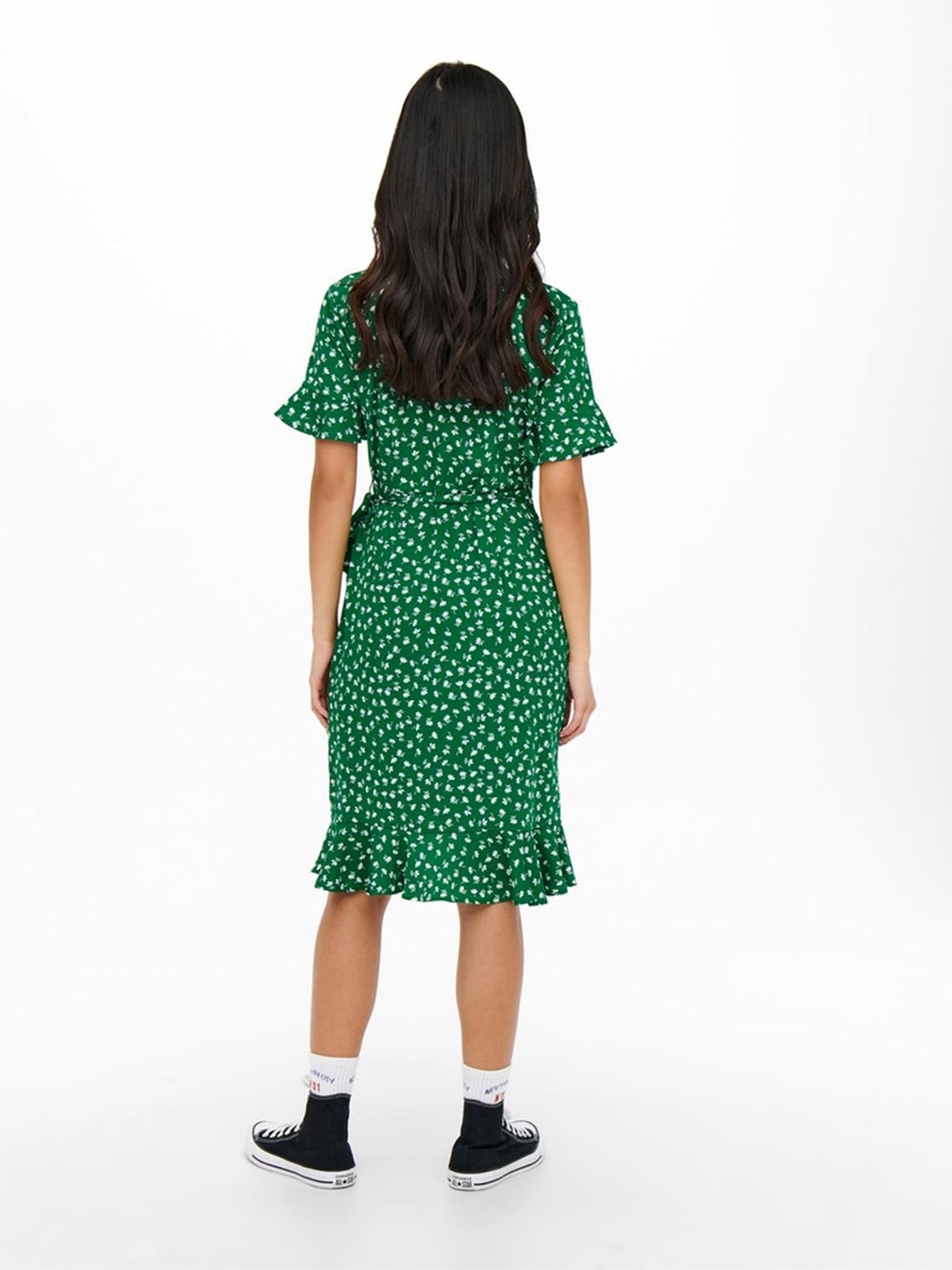 Olivia Wrap Dress - Verdant Green - ONLY - Grøn 5