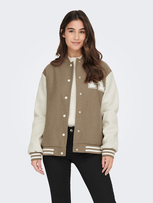 Silja Life Bomber Jacket - Simply Taupe - ONLY - Sand/Beige