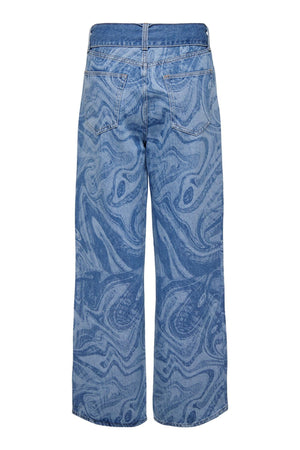 Esther Hope Print - Medium Blue Denim