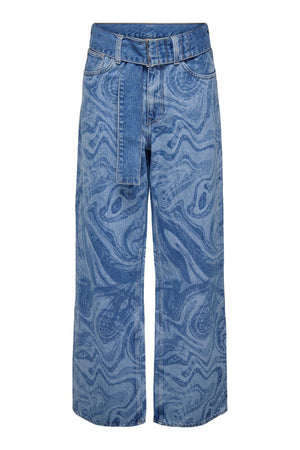 Esther Hope Print - Medium Blue Denim