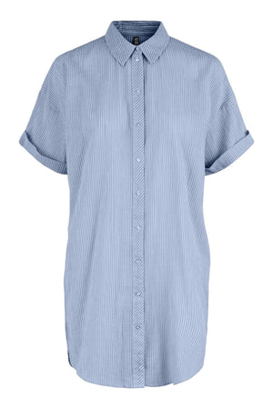 Terrra Lang Skjorte - Kentucky Blue