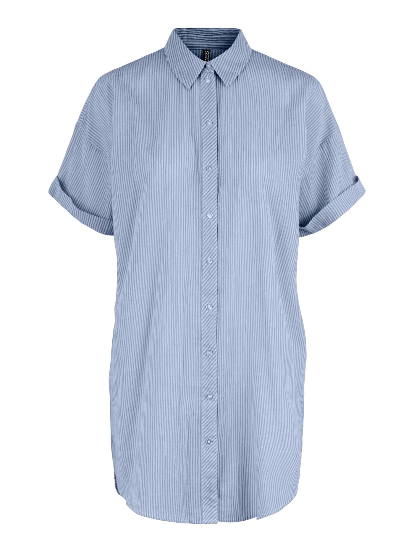 Terrra Lang Skjorte - Kentucky Blue - PIECES - Blå 5