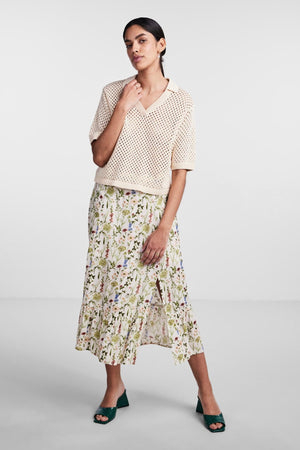 Laya Knit Polo - White Smoke