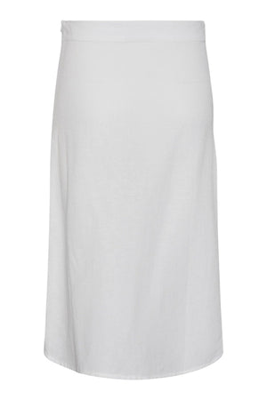 Milano Midi Nederdel - Hvid