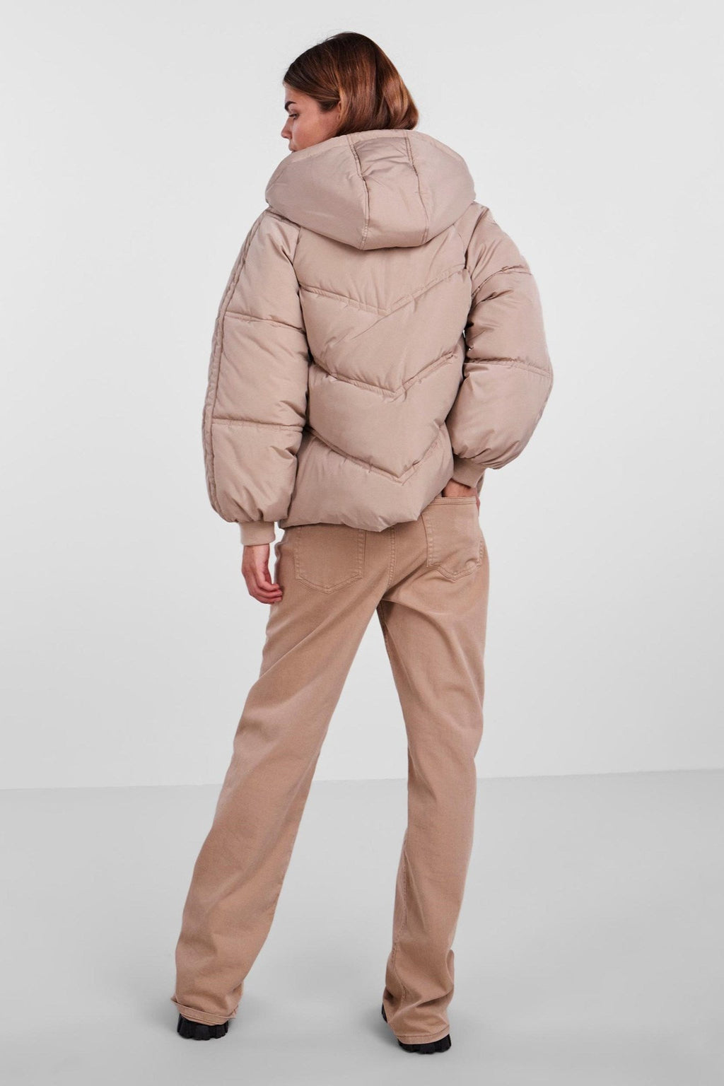 Neli City Puffer Jakke - Silver Mink