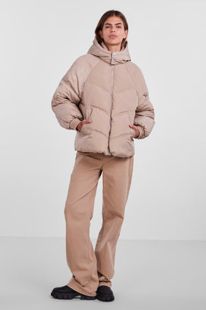 Neli City Puffer Jakke - Silver Mink