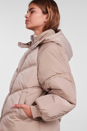 Neli City Puffer Jakke - Silver Mink