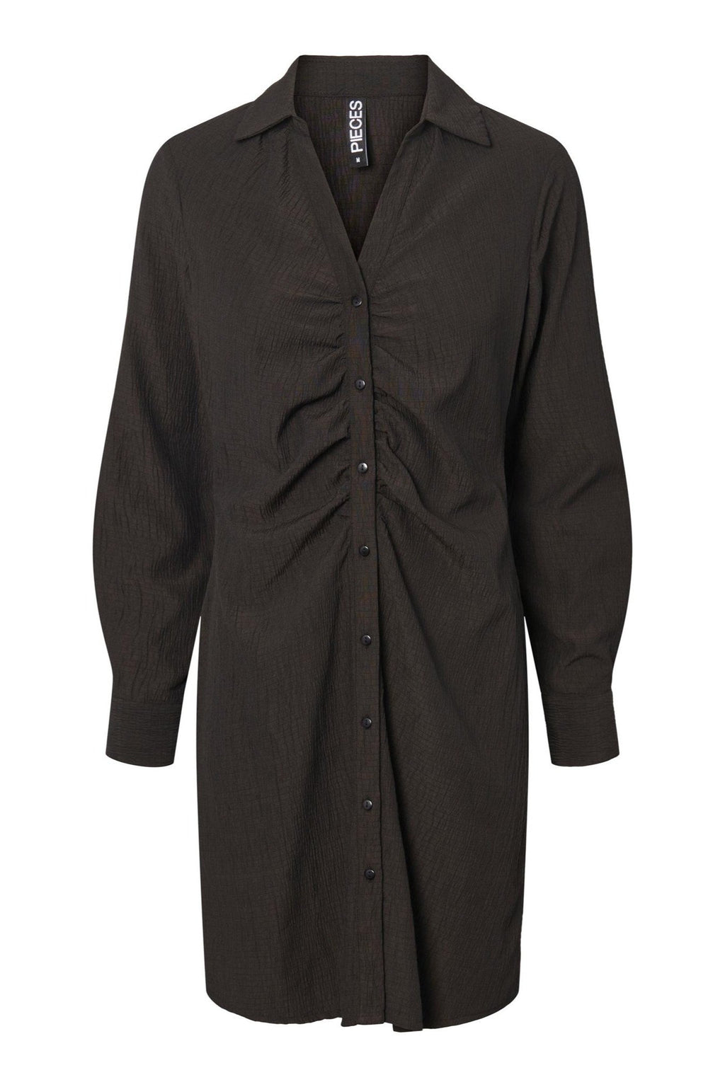 Anne Langærmet Kjole - Sort