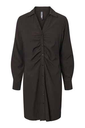 Anne Langærmet Kjole - Sort