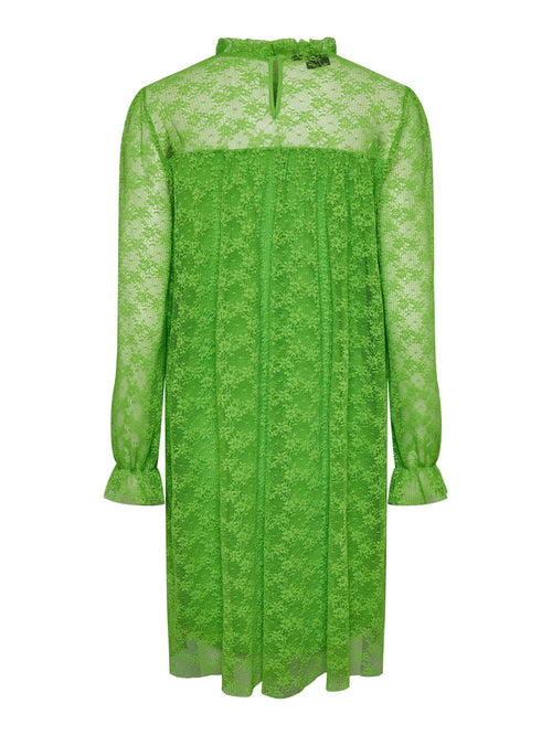 May Lace Maxi Kjole - Grass Green - PIECES - Grøn