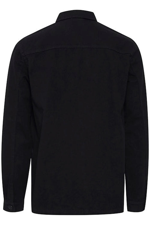 Wand Overshirt - True Black - Solid - Sort