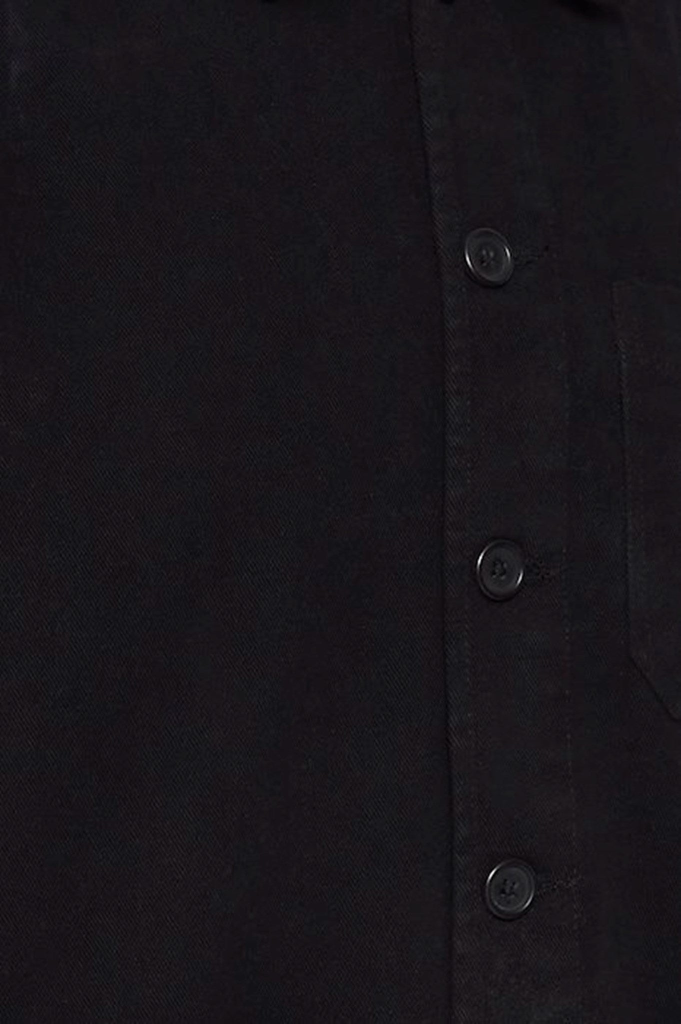 Wand Overshirt - True Black - Solid - Sort 3