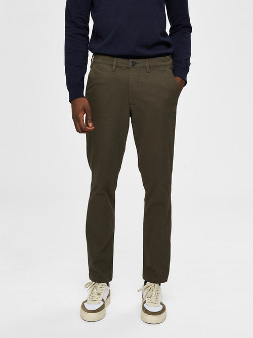 Miles Flex Structure - Forest Night (slim) - Selected Homme - Grøn