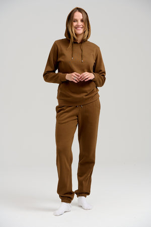 Basic Hoodie Sweat - Brun