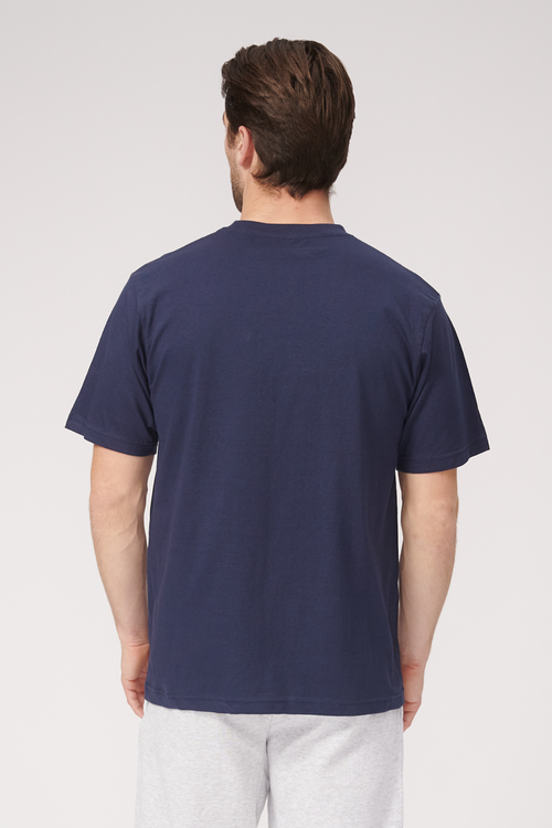Oversized T-shirt - Navy - TeeShoppen - Blå