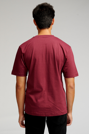Oversized T-shirt - Bordeaux
