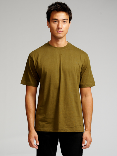 Oversized T-shirt - Army - TeeShoppen - Grøn