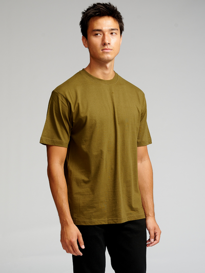 Oversized T-shirt - Army - TeeShoppen - Grøn 2