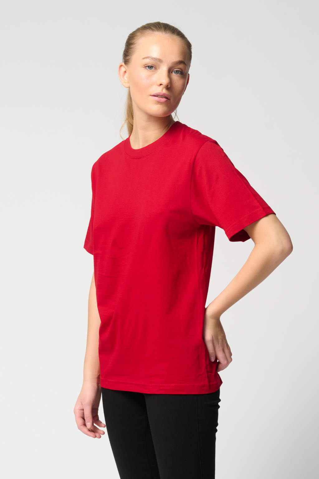 Oversized T-shirt - Rød