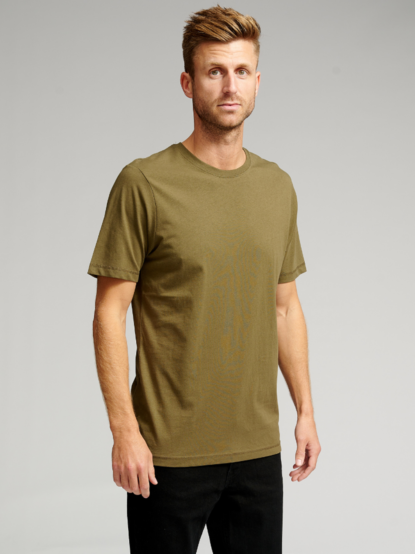 Basic T-shirt - Armygrøn - TeeShoppen - Grøn 2