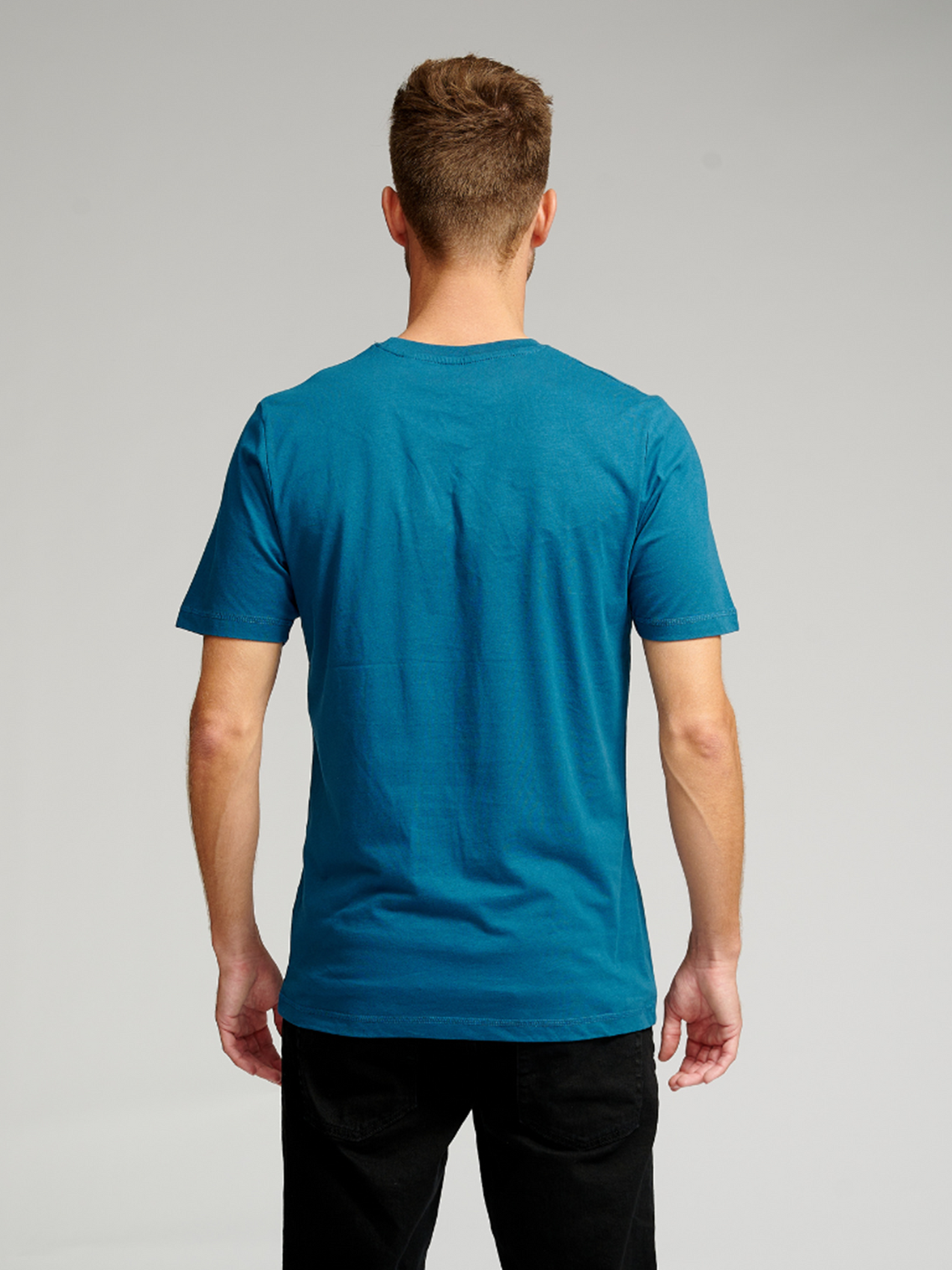 Basic T-shirt - Petroleumsblå - TeeShoppen - Blå 4