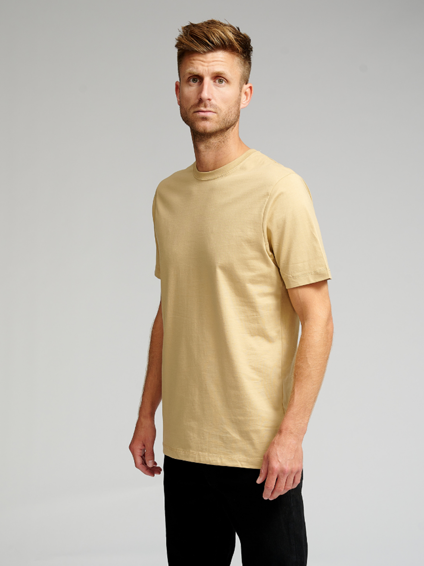Basic T-shirt - Sand - TeeShoppen - Sand/Beige 3