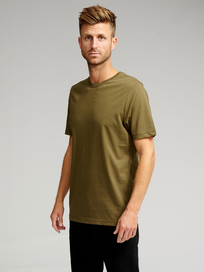 Basic T-shirt - Armygrøn - TeeShoppen - Grøn 3