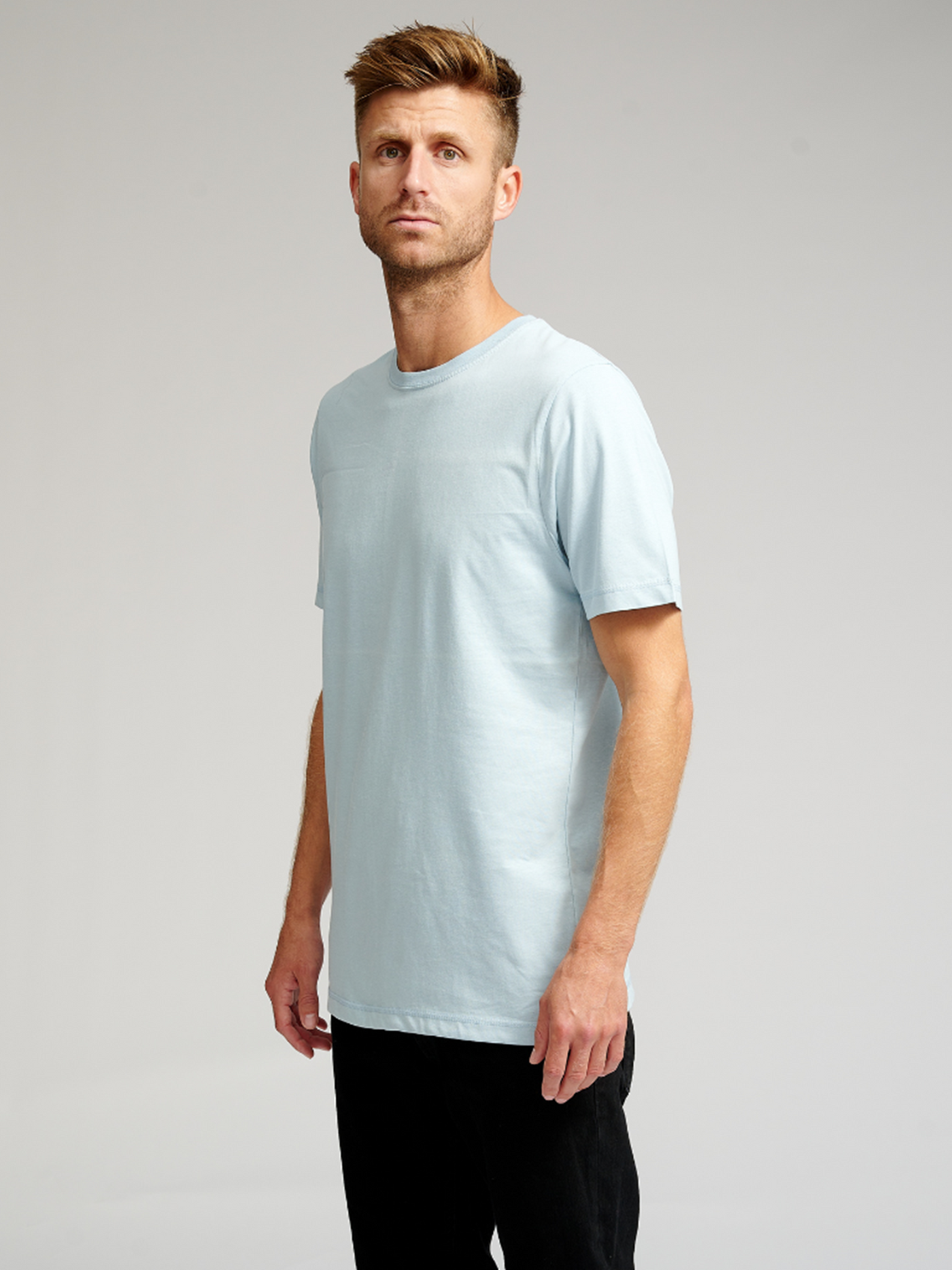 Basic T-shirt - Lyseblå - TeeShoppen - Blå 3