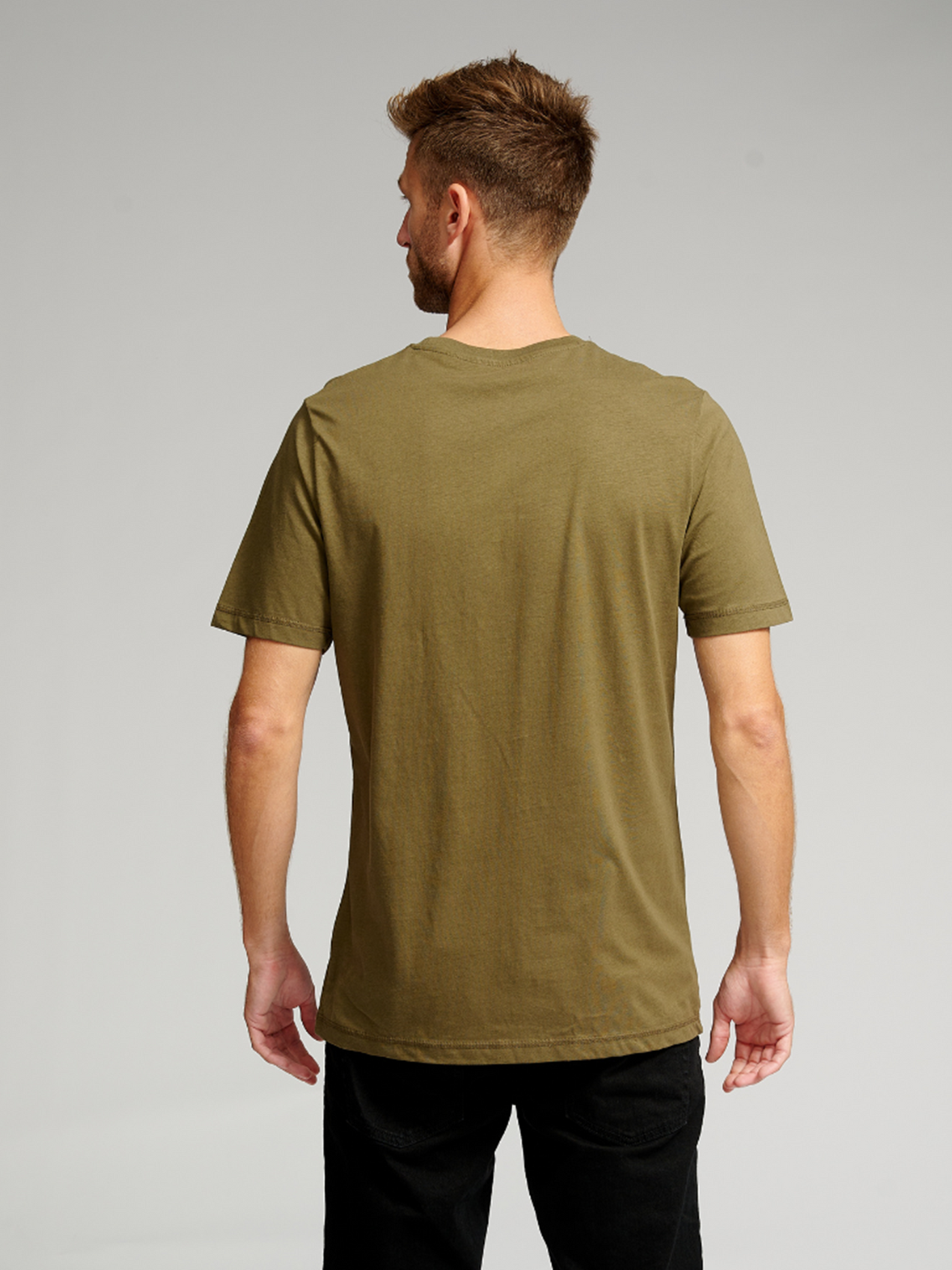Basic T-shirt - Armygrøn - TeeShoppen - Grøn 4