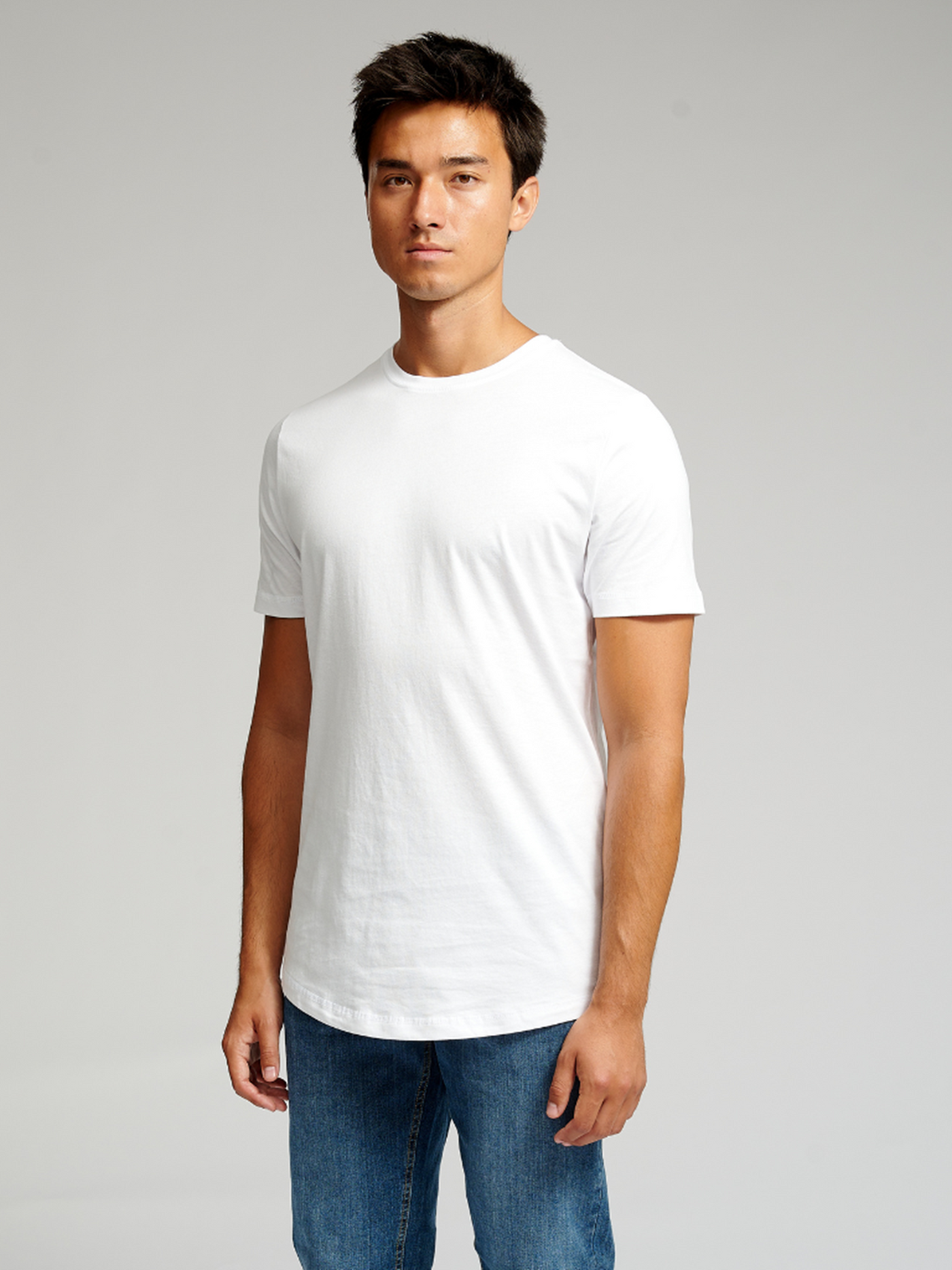Long T-shirt Hvid | TeeShoppen