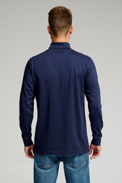 Rullekrave trøje - Navy - TeeShoppen - Rød 4