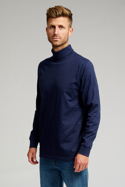 Rullekrave trøje - Navy - TeeShoppen - Rød 3