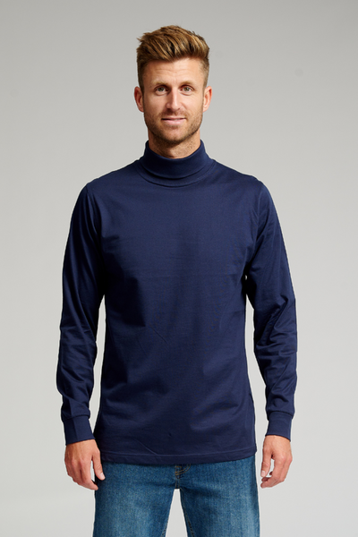 Rullekrave trøje - Navy - TeeShoppen - Rød