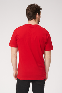 Basic V-neck t-shirt - Rød