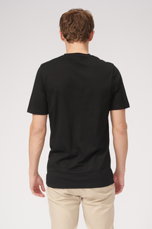 Basic V-neck t-shirt - Sort
