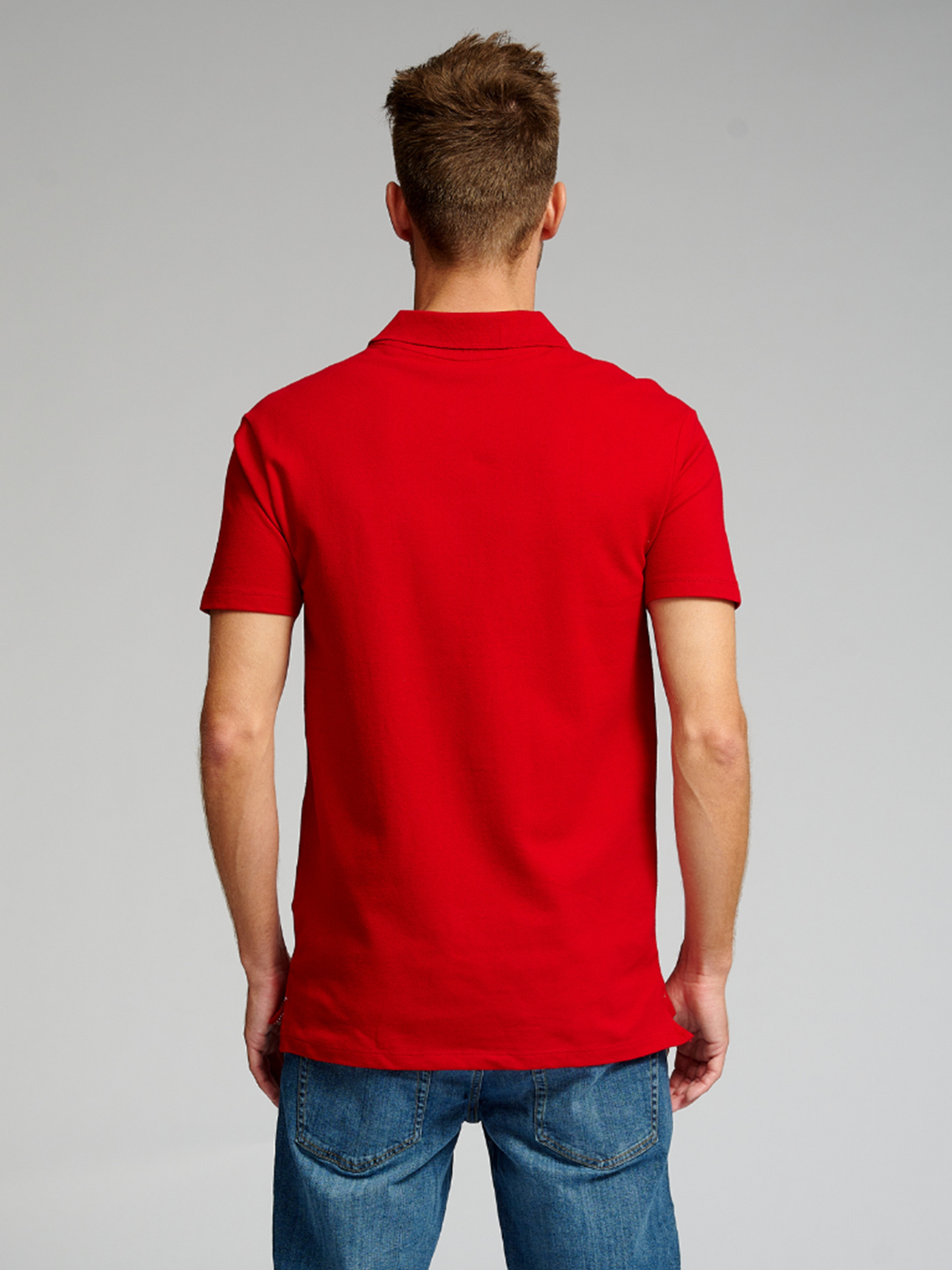 Muscle Polo Shirt - Rød - TeeShoppen - Rød 4