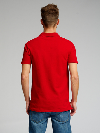 Muscle Polo Shirt - Rød - TeeShoppen - Rød 4