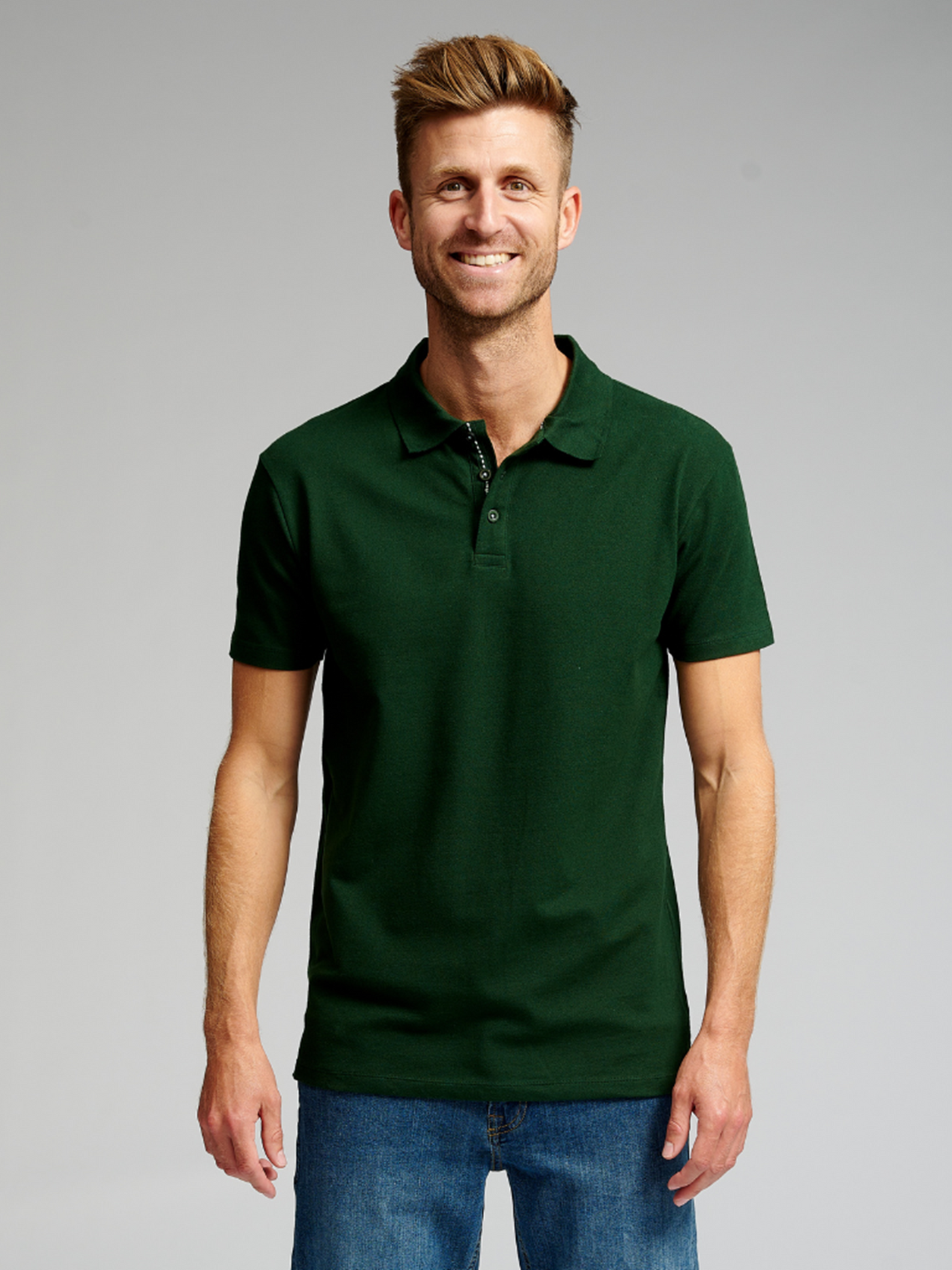 Muscle Polo Shirt - Mørkegrøn - TeeShoppen - Grøn